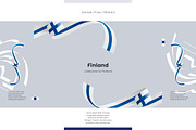 Finland flag ribbon vector, a Templates & Theme by Simbos (Thumbnail 9 of 9)