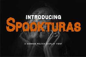 Spookturas - Horror Melted Display, a Sans Serif Font by Indotype Foundry