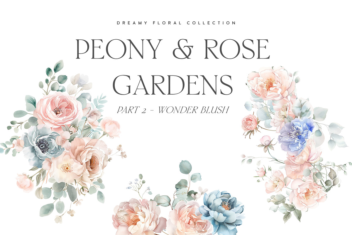 Peony & Rose Gardens - Library, a Decorative Illustration by Isabelle Salem (Photo 6 of 11)