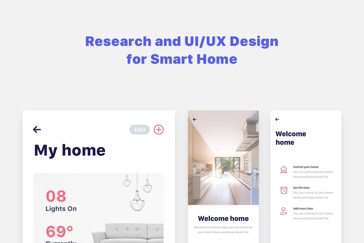 Cahome - Smart Home App UI Kit, an App Template by Capi Product (Photo 2 of 6)