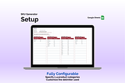 SKU Generator - Google Sheets, an App Template by Ardent Workshop (Thumbnail 2 of 5)
