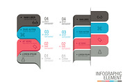 Infographic Flat speech bubble set, an Illustration by Woo Graphics (Thumbnail 2 of 5)