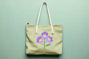 Folk Art Cat, Duck & Flowers, an Animal Illustration by Parisa-Artstudio (Thumbnail 2 of 8)