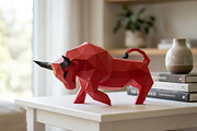 Angry Bull Sculpture - 3d papercraft, a Card Template by PAPER amaze (Thumbnail 5 of 5)