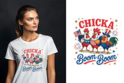 Patriotic Rooster Illustration PNG, an Animal Illustration by Unique Design Team (Thumbnail 1 of 5)