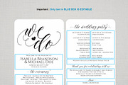Wedding Program Fan SHR378, an Invitation Template by Shafura_Wedding (Thumbnail 5 of 5)