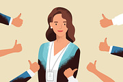 Public recognition concept set, a Person Illustration by Good Studio (Thumbnail 2 of 5)