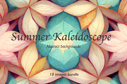 Summer kaleidoscope background set, a Texture Graphic by Olha Klein (Thumbnail 1 of 6)