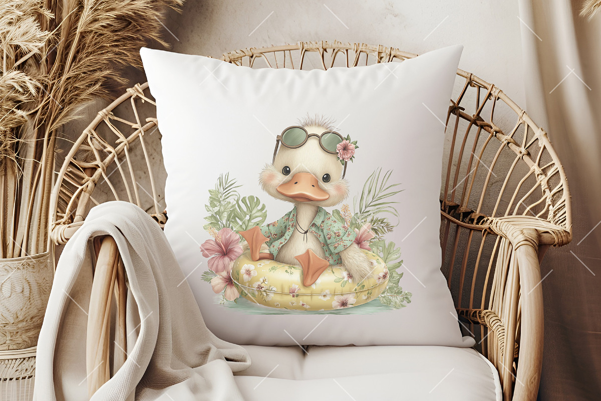 Whimsical Summer Pool Float Clipart, an Illustration by OK Design (Photo 4 of 6)