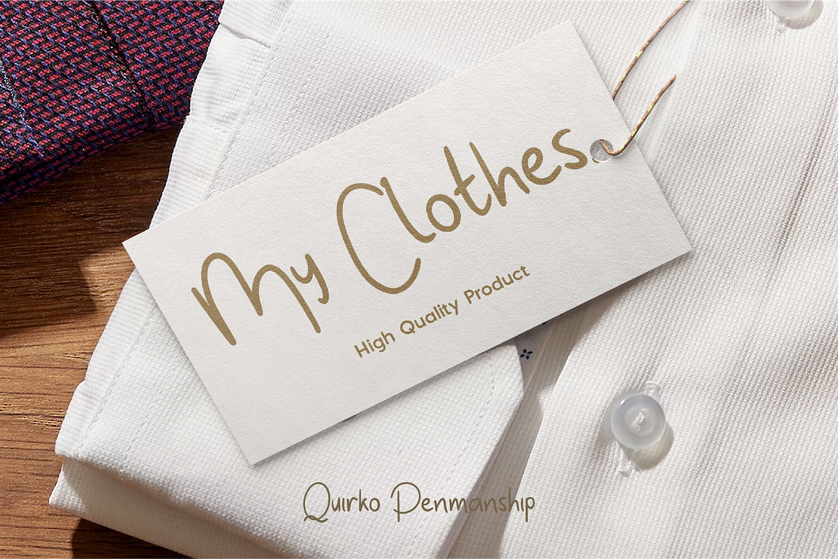 Quirko Penmanship - Handwritten Font, a Handwritten Font by Indotype Foundry (Photo 9 of 10)