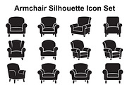 Cozy Armchair Silhouette Collection, an Object Graphic by Creativeshirt (Thumbnail 1 of 3)