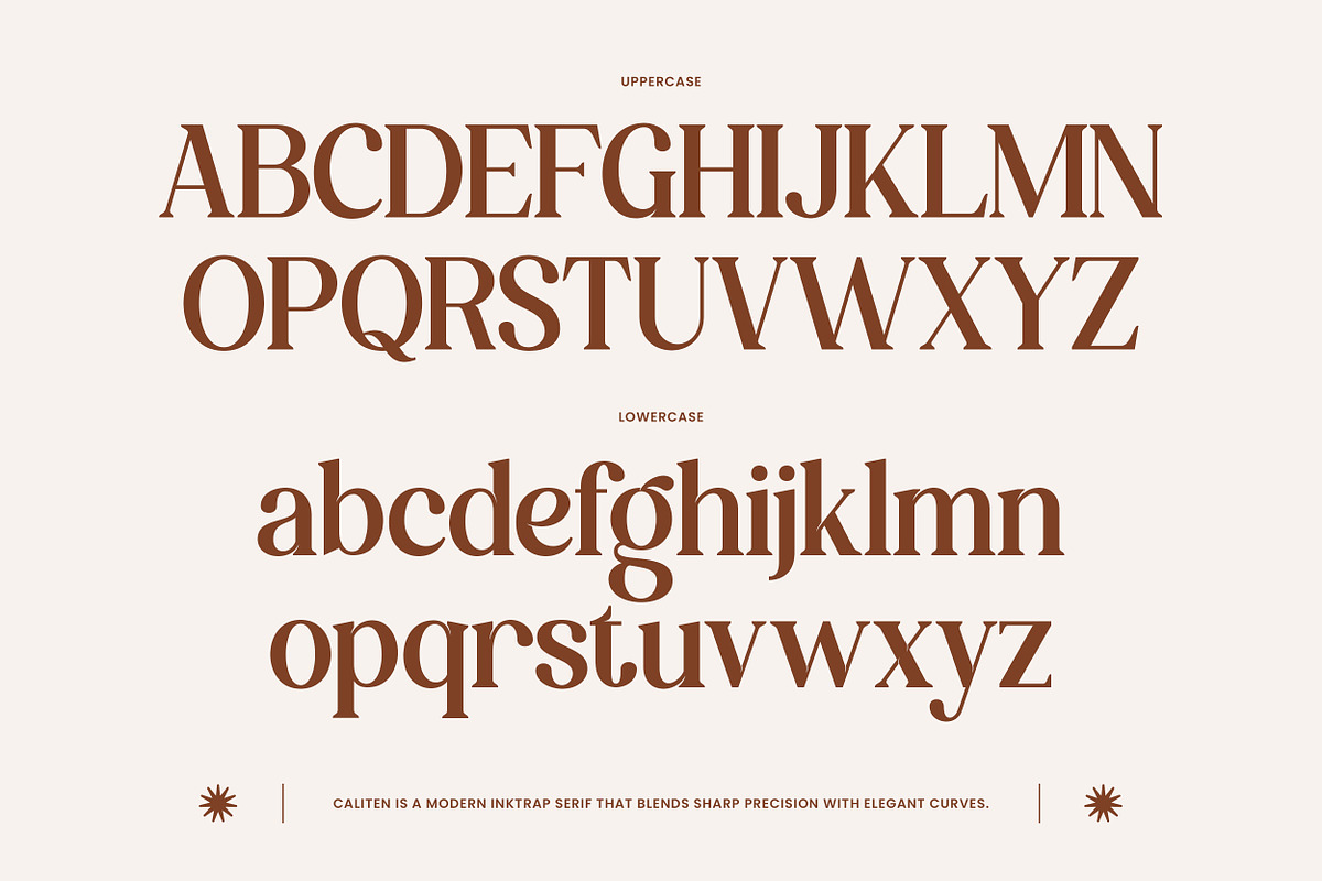 Caliten – Modern Inktrap Serif, a Serif Font by Mahesans Co (Photo 9 of 10)