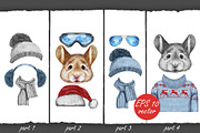 Mouse / Wintertime, an Animal Illustration by Victoria_Novak (Thumbnail 2 of 3)
