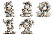 Whimsical Easter Cute Unicorn Clipar, an Illustration by Daily.Designs (Thumbnail 7 of 8)