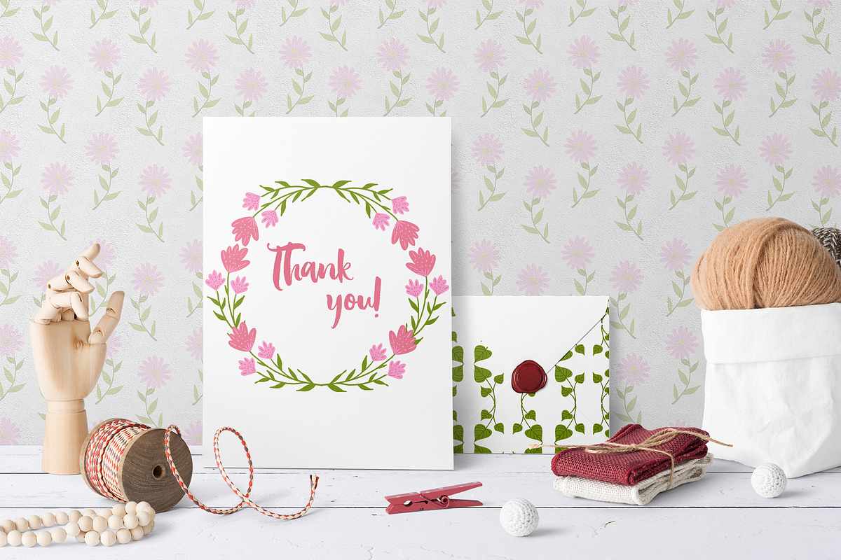 Vector Flower Foxes, an Animal Illustration by Olesya Agudova (Photo 8 of 8)