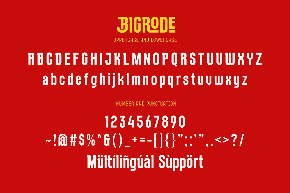 Bigrode - Condensed Display Font, a Sans Serif Font by Sronstudio (Photo 11 of 13)