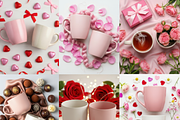 Romantic Couple Mug Mockups 400 JPG, a Cups & Container Mockup by KennedyStudio (Thumbnail 7 of 14)