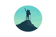 Mountain Explorer 12 Silhouette Set, an Object Graphic by yasushie (Thumbnail 6 of 13)
