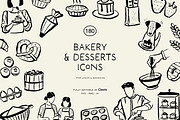 BAKERY line art illustrations, a Food Illustration by Crocus Paperi (Thumbnail 1 of 7)