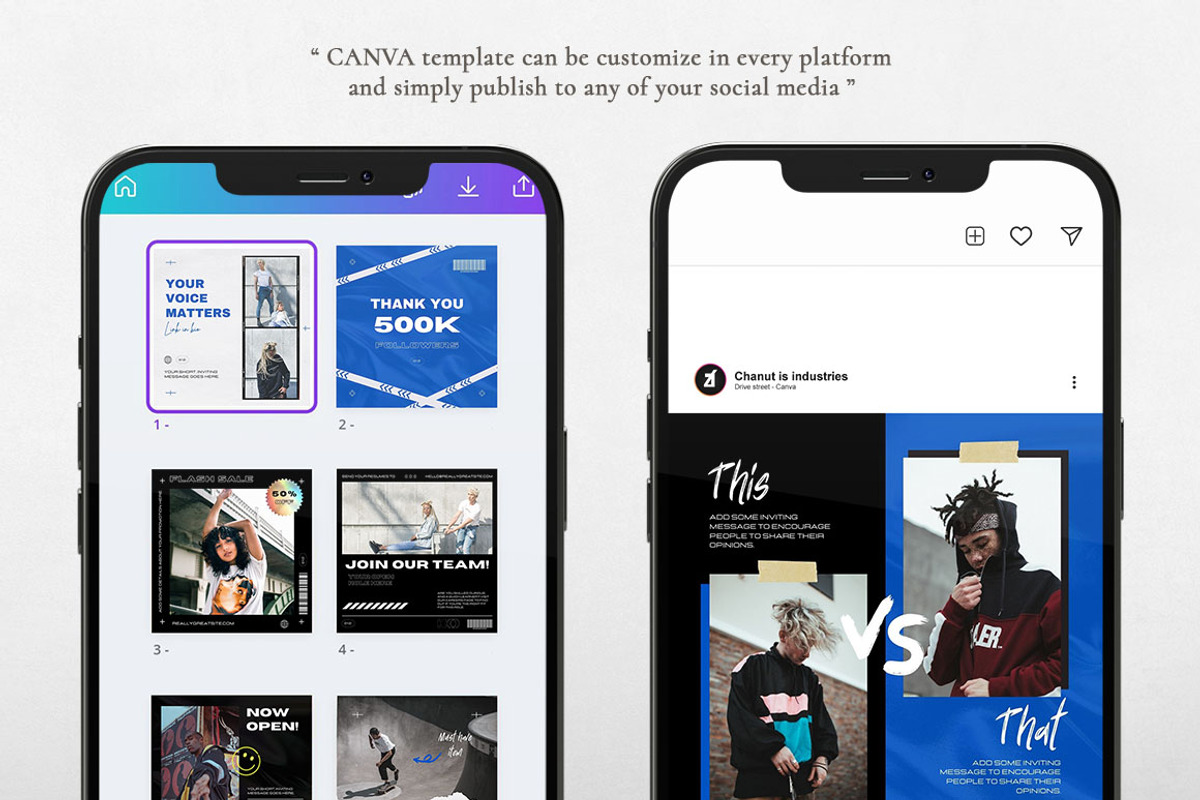 DRIVE street theme CANVA Instagram, a Social Media Template by Chanut is industries (Photo 3 of 5)