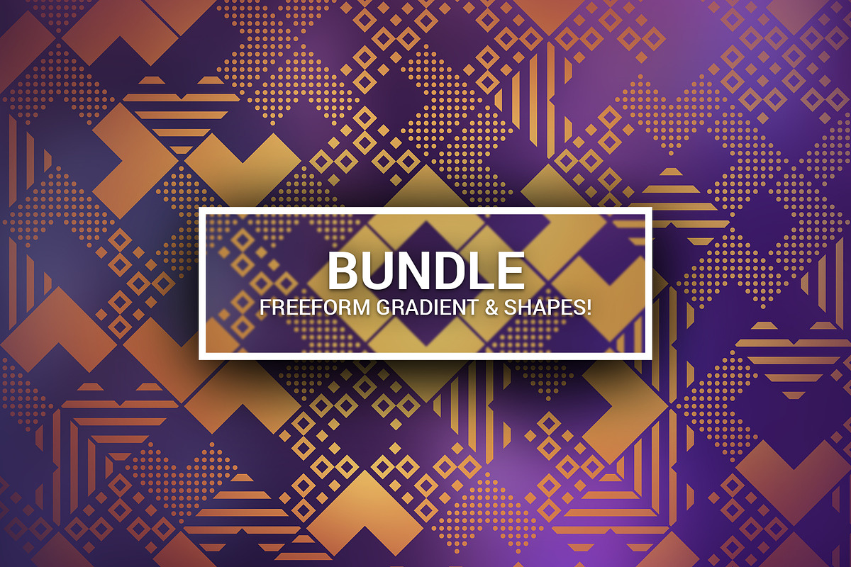 Bundle freeform Gradient and shapes!, a Pattern Graphic by EMP Design (Photo 1 of 20)