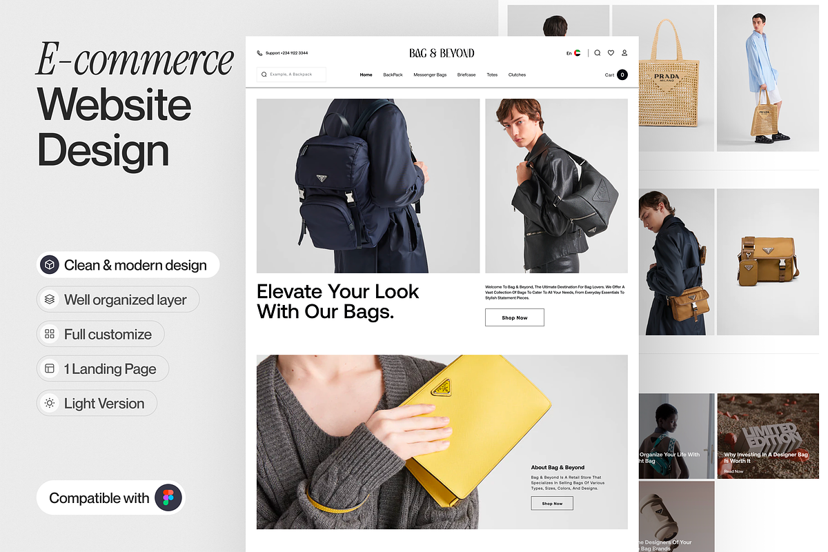 E-commerce Landing Page, a Websites & App Template by sajon.co