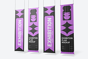 Vertical Exhibition Flag Mockup, an Advertising Mockup by DSNA Mockup (Thumbnail 3 of 3)