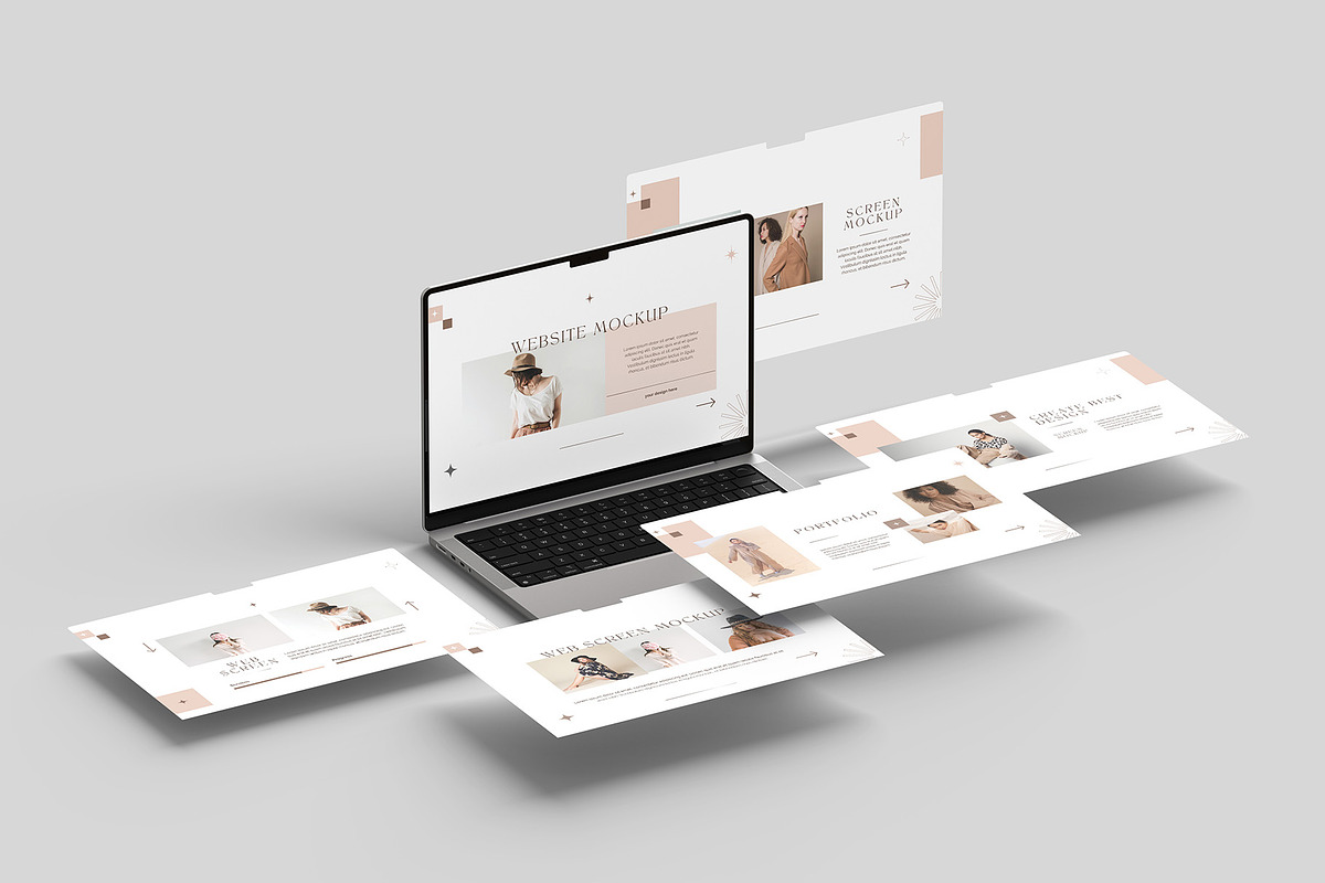 Laptop Screen Website Mockup, a Mac Mockup by graphicpages (Photo 13 of 16)