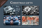 Christmas gifts. Background., a Decorative Illustration by KENO Mascots (Thumbnail 5 of 5)