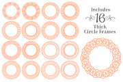 Peach Lace Vector Frames, an Illustration by Amanda Ilkov (Thumbnail 4 of 5)