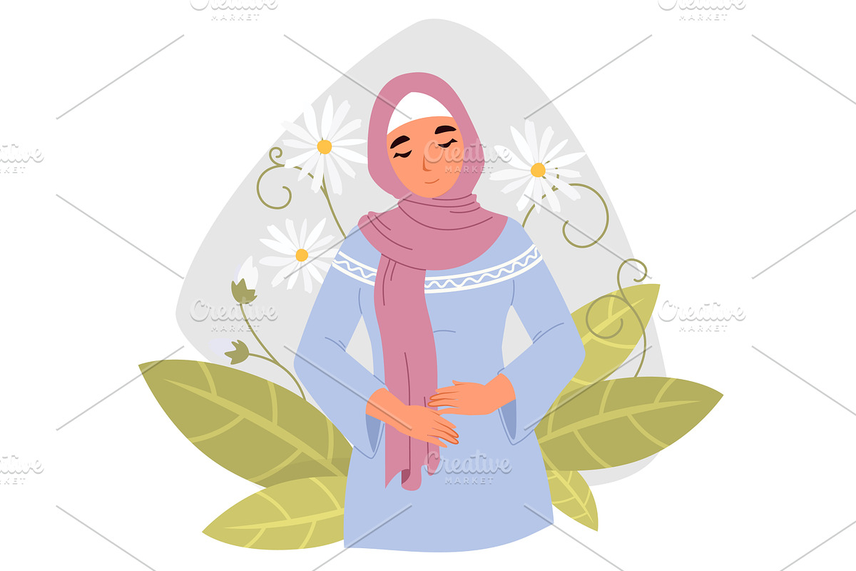A woman dressed in a blue, an Illustration by SiberianArt