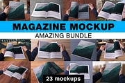 Magazine Mockups Amazing Bundle, a Print Template by All Design Store (Thumbnail 1 of 3)