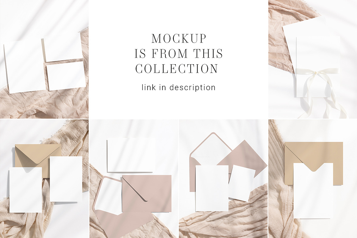 5x7CardEnvelopeMockupBundle Canvab32, an Advertising Mockup by PawMockups (Photo 10 of 12)