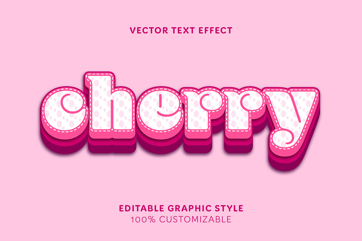 Cute Dotted Chubby Text Effect