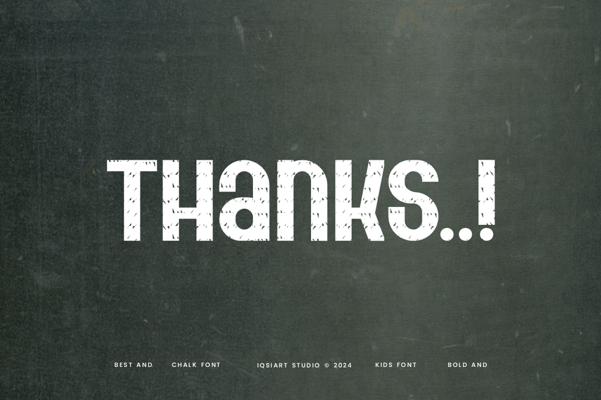Chalk Broder Font, a Sans Serif Font by Iqsiart Studio (Photo 6 of 6)