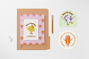 Retro Mood. Cartoon characters., a Decorative Illustration by Sweet Corner (Thumbnail 11 of 12)