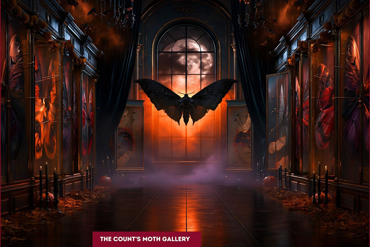 Hallowmere Halloween Backgrounds, a Seasonal Illustration by ThatsDesignArt (Photo 6 of 16)