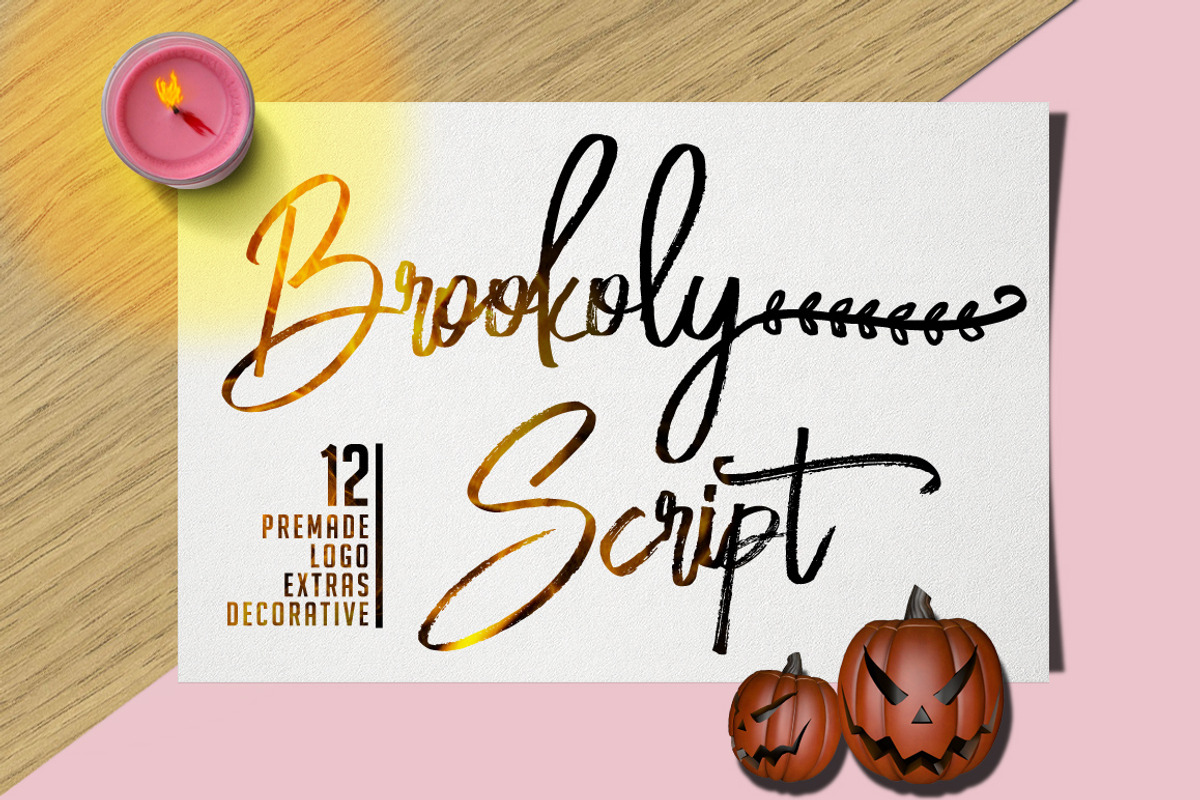Brookoly Script - Handwritting Font