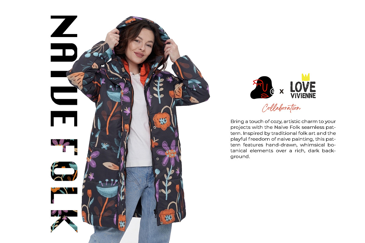 Naive Folk – Seamless Patterns, a Pattern Graphic by Alona Savchuk (Photo 9 of 10)
