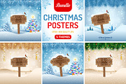 Christmas Posters, a Texture Illustration by TAlex (Thumbnail 1 of 6)
