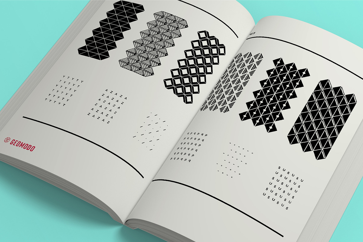 GEOMODO FONT & VECTOR, a Symbol Font by Lee Iley (Photo 5 of 8)
