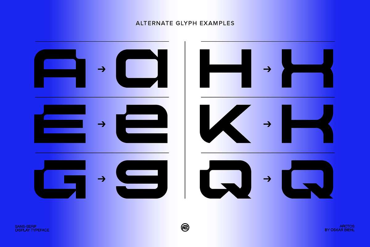 ARCTOS - Display Font, a Sans Serif Font by Oskar Biehl (Photo 4 of 11)