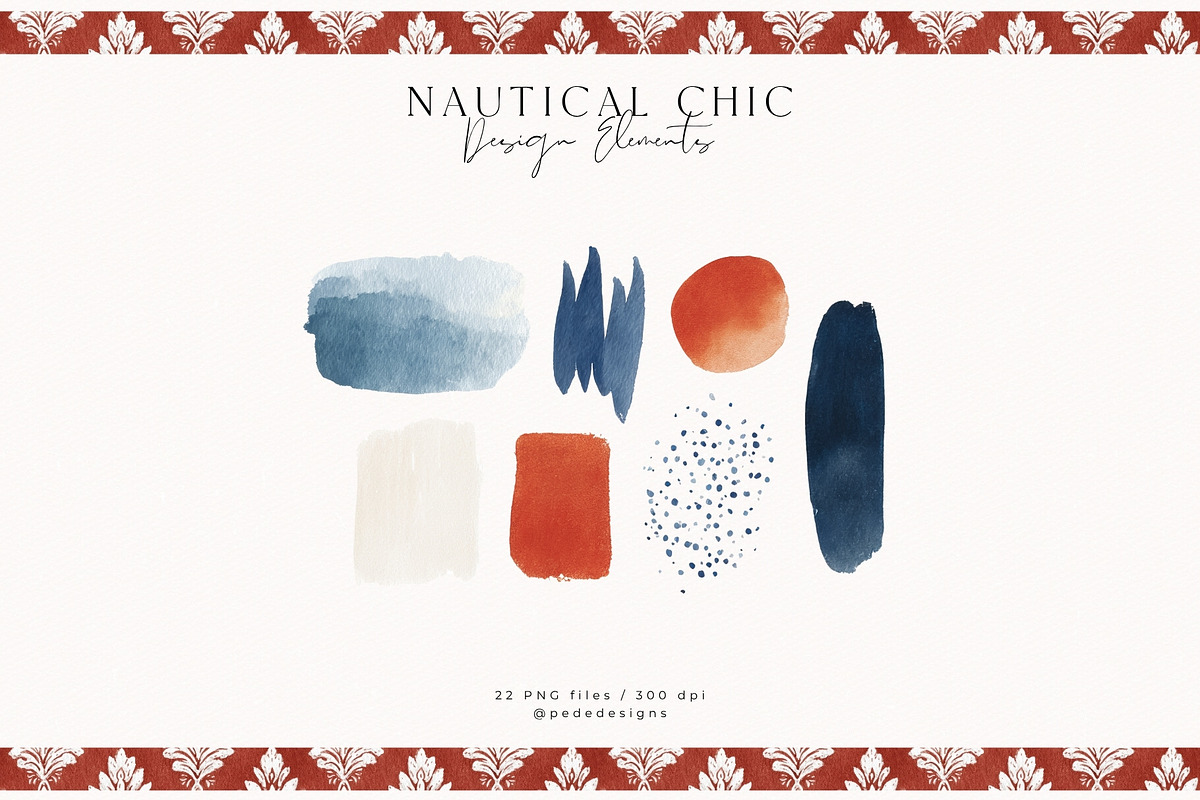 Nautical Chic Collection, a Decorative Illustration by PeDe Designs (Photo 20 of 29)