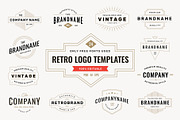 24 retro logotype templates, a Branding & Logo Template by MaryArt (Thumbnail 1 of 7)