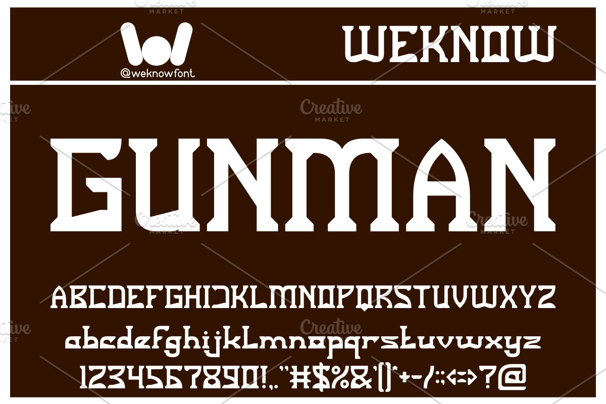 Sniper font, a Font by weknow (Photo 2 of 5)