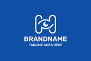 Letter H Eye Vision Logo, a Branding & Logo Template by Pray Art Design Studio (Thumbnail 2 of 2)