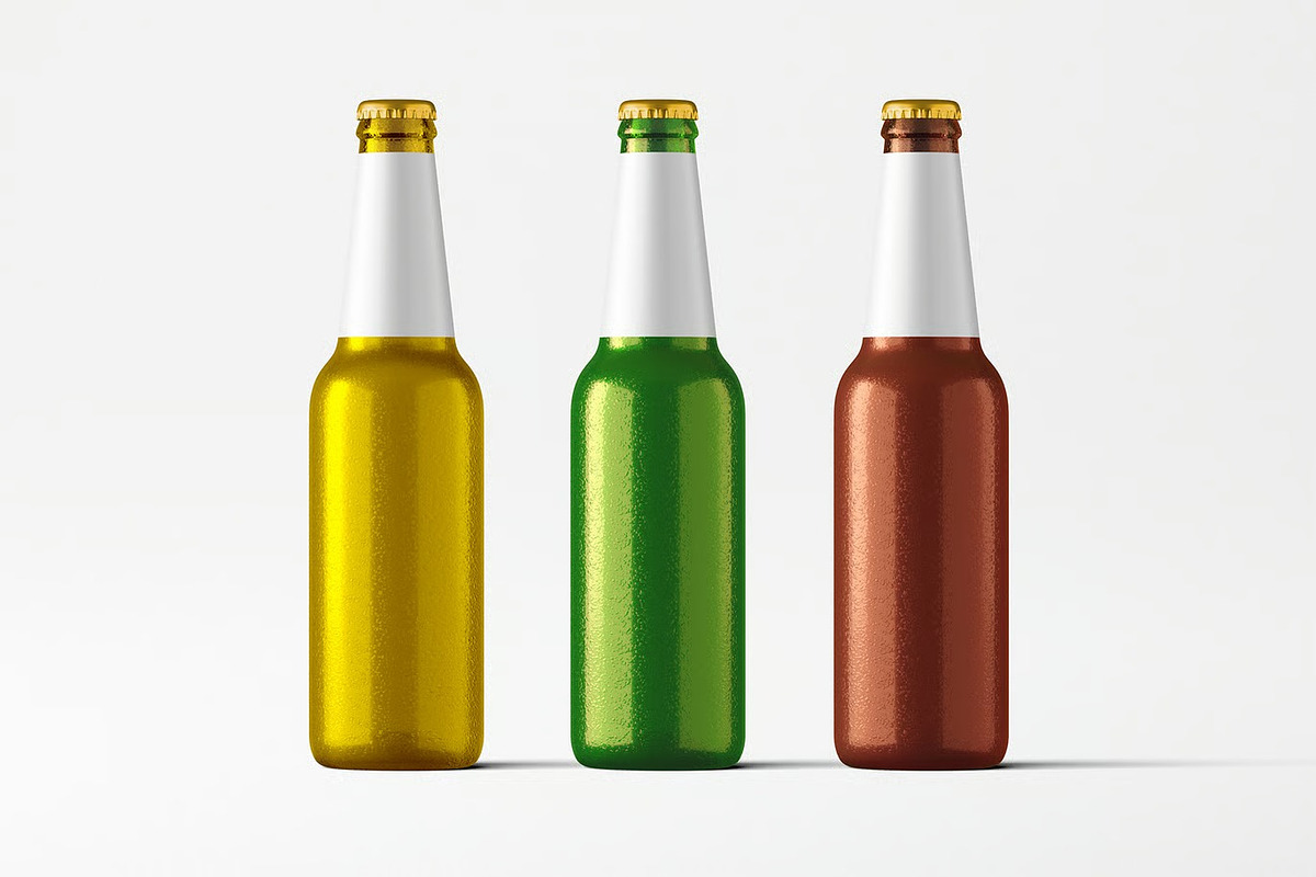 Green Beer Bottle Mockup, a Product Mockup by zpackcreative (Photo 3 of 6)