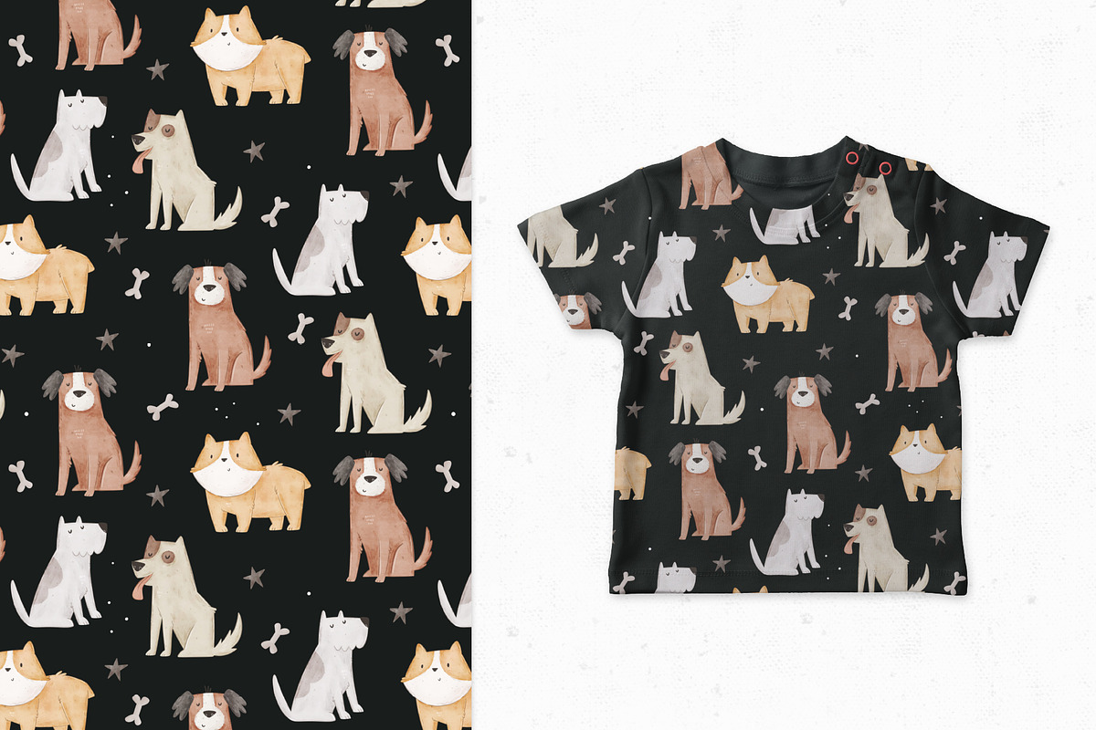 Cute Dogs, a Pattern Graphic by AnnieArt (Photo 4 of 4)