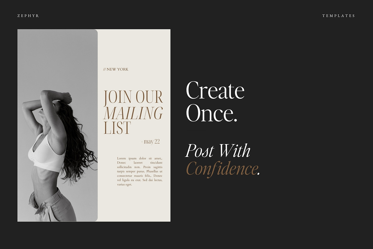 Minimalist Instagram Templates Canva, a Social Media Template by Adam and Grace (Photo 5 of 22)