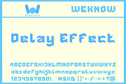 Delay Effect font, a Font by weknow (Thumbnail 1 of 8)